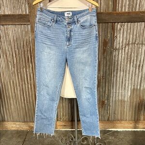 PAIGE Hoxton Slim Light Blue Ankle Jeans
